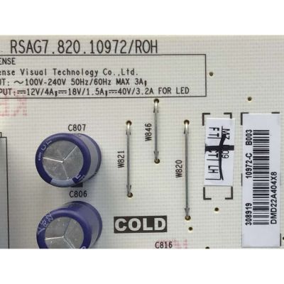 FUENTE DE PODER PARA TV QLED HISENSE / NUMERO DE PARTE 308919 / RSAG7.820.10972/ROH / 10972-C / CQC13134095636 / PANEL HD650Y3U51-T0LA/S0/GM/ROH / DISPLAY T650QVN07.5 / MODELO 65U6H 65A66GUA - Imagen 2